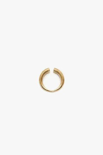 Anillo de gemelos en oro claro