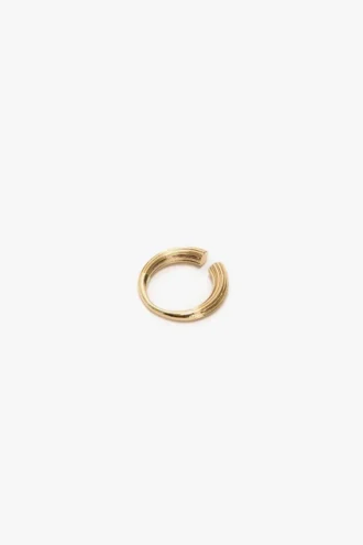 Anillo de gemelos en oro claro