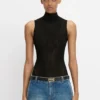 Body de cuello alto en negro Body de cuello alto en negro