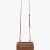Bolso cruzado Vanity en piel marrón oscuro Bolso cruzado Vanity en piel marrón oscuro