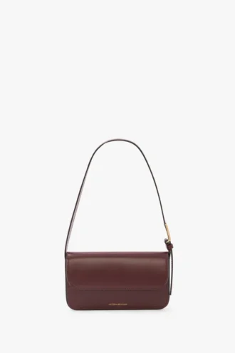 Bolso de bolsillo Dorian en piel burdeos