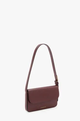 Bolso de bolsillo Dorian en piel burdeos