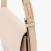 Bolso de bolsillo Dorian en piel rosa pálido Bolso de bolsillo Dorian en piel rosa pálido