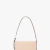 Bolso de bolsillo Dorian en piel rosa pálido Bolso de bolsillo Dorian en piel rosa pálido