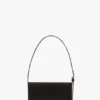 Bolso de bolsillo Dorian en satén negro Bolso de bolsillo Dorian en satén negro