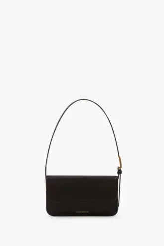 Bolso de bolsillo Dorian en satén negro