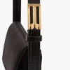 Bolso de bolsillo Dorian en satén negro Bolso de bolsillo Dorian en satén negro