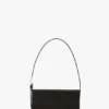 Bolso de bolsillo Dorian en satén negro Bolso de bolsillo Dorian en satén negro