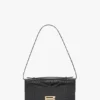Bolso de mano Dorian en piel negra repujada Bolso de mano Dorian en piel negra repujada