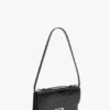 Bolso de mano Dorian en piel negra repujada Bolso de mano Dorian en piel negra repujada