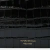 Bolso de mano Dorian en piel negra repujada Bolso de mano Dorian en piel negra repujada