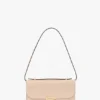 Bolso de mano Dorian en piel rosa pálido Bolso de mano Dorian en piel rosa pálido