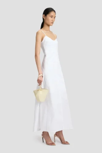 bolso de mano Portofino Dia en piel marfil