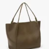 Bolso de viaje The Victoria en piel caqui Bolso de viaje The Victoria en piel caqui