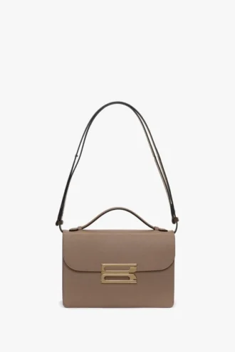 Bolso Dorian en piel gris paloma