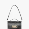 Bolso Dorian en piel negra con relieve Bolso Dorian en piel negra con relieve