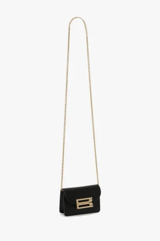 Bolso Dorian micro en piel negra
