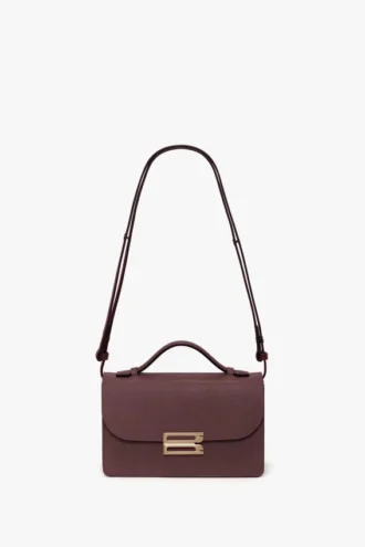 Bolso Dorian pequeño en piel burdeos
