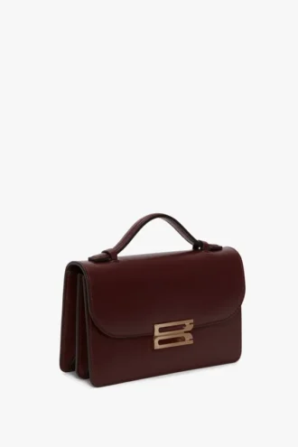Bolso Dorian pequeño en piel burdeos