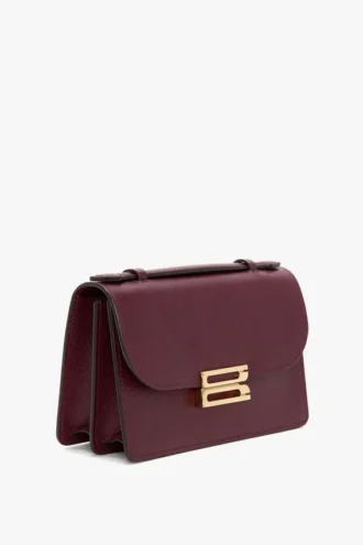 Bolso Dorian pequeño en piel burdeos