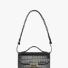 Bolso Dorian pequeño en piel negra repujada