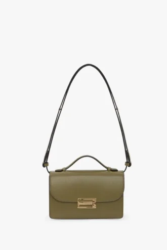 Bolso Dorian pequeño en piel verde cactus