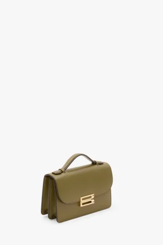 Bolso Dorian pequeño en piel verde cactus