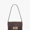 Bolso Soft Dorian en piel plisada color burdeos Bolso Soft Dorian en piel plisada color burdeos
