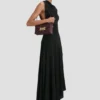Bolso Soft Dorian en piel plisada color burdeos Bolso Soft Dorian en piel plisada color burdeos