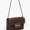 Bolso Soft Dorian en piel plisada color burdeos Bolso Soft Dorian en piel plisada color burdeos