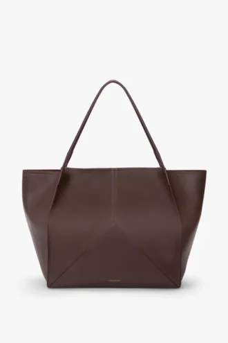 Bolso tote de viaje The Victoria en piel burdeos