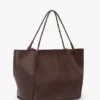 Bolso tote de viaje The Victoria en piel burdeos Bolso tote de viaje The Victoria en piel burdeos