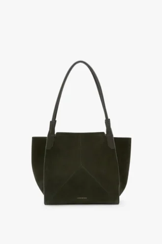 Bolso tote The Victoria en ante verde oliva oscuro
