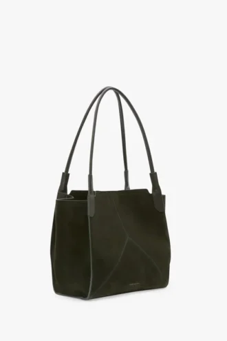 Bolso tote The Victoria en ante verde oliva oscuro