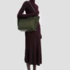 Bolso tote The Victoria en ante verde oliva oscuro Bolso tote The Victoria en ante verde oliva oscuro
