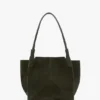 Bolso tote The Victoria en ante verde oliva oscuro Bolso tote The Victoria en ante verde oliva oscuro