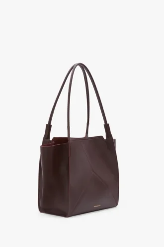 Bolso tote The Victoria en piel burdeos