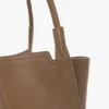 Bolso tote The Victoria en piel gris paloma Bolso tote The Victoria en piel gris paloma
