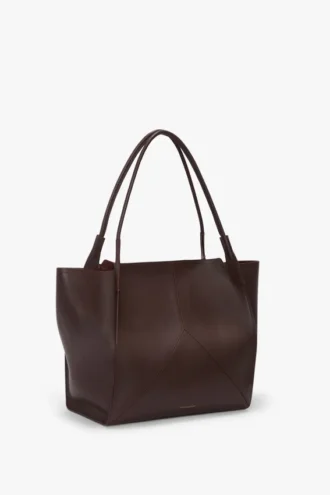 Bolso tote The Victoria grande en piel burdeos
