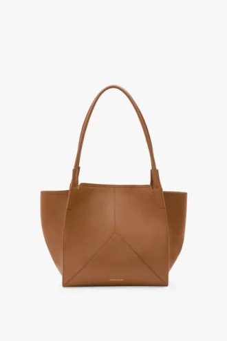 Bolso tote Victoria en piel color tostado