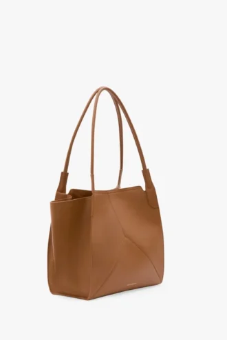 Bolso tote Victoria en piel color tostado