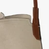 Bolso tote Victoria grande en lona marfil Bolso tote Victoria grande en lona marfil