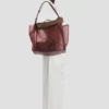 Bolso tote Victoria grande en malla burdeos