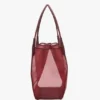 Bolso tote Victoria grande en malla burdeos