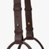 Bolso Victoria Plié en piel burdeos