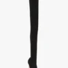 Botas Harlow de jersey elástico con punta abierta 100 en negro Botas Harlow de jersey elástico con punta abierta 100 en negro