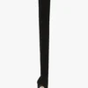 Botas Harlow de jersey elástico con punta abierta 100 en negro Botas Harlow de jersey elástico con punta abierta 100 en negro