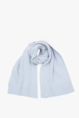 Bufanda de alpaca en azul glacial
