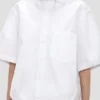 Camisa trapecio en blanco óptico Camisa trapecio en blanco óptico
