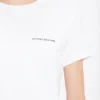 Camiseta ajustada con logo reducido en blanco Camiseta ajustada con logo reducido en blanco